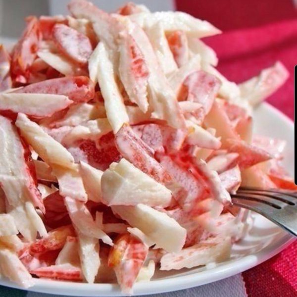 Салат красное море слоями