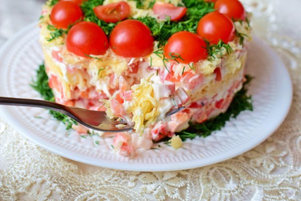 Салат красное море как в Челентано