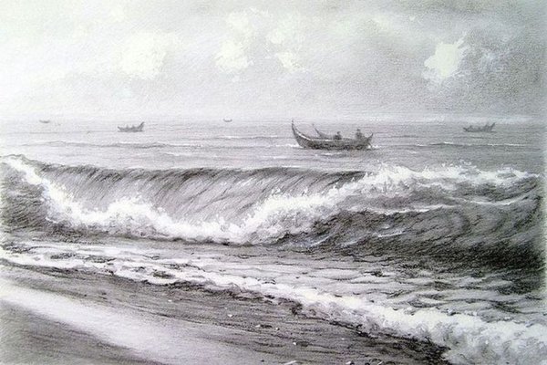 Море карандашом