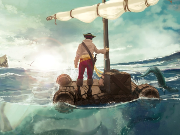 Красивый плот