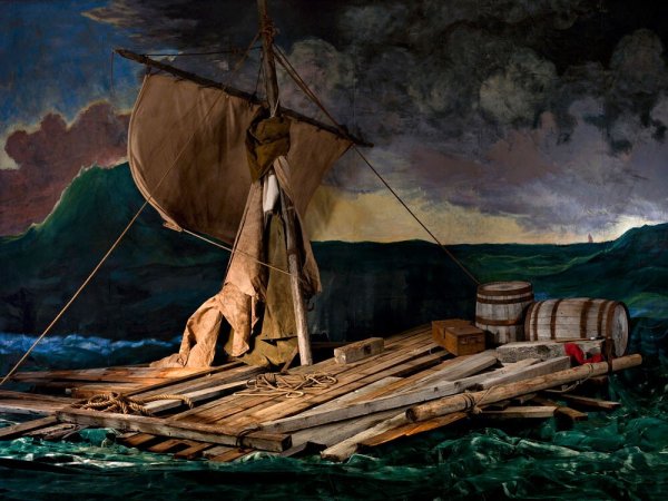 Человек на плоту