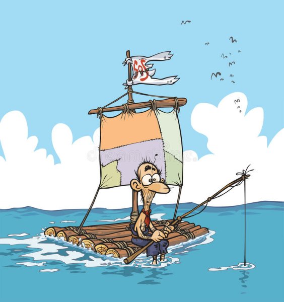 Девушка на плоту