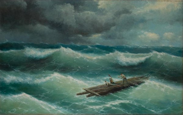 Плот в шторм