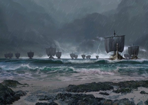 Викинги сражение дракар