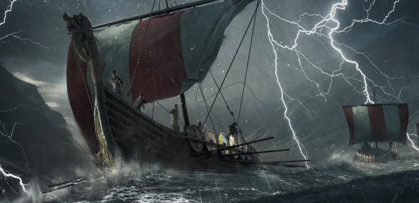 Викинги сражение дракар