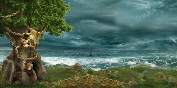 Сказочный дуб