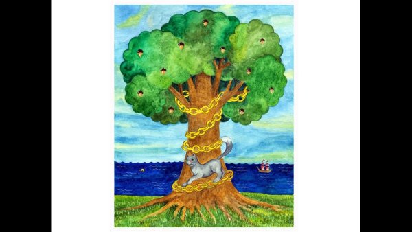 Дуб из сказки Пушкина