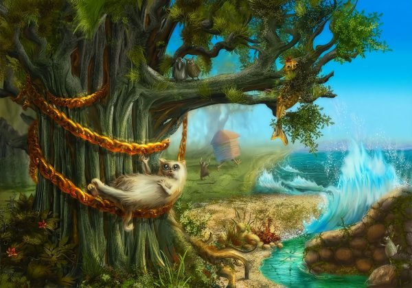 Дуб Пушкина у Лукоморья