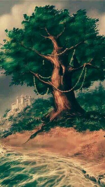 Сказочный дуб с цепью