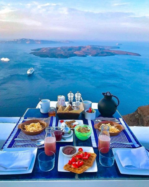 Greece, Santorini завтрак