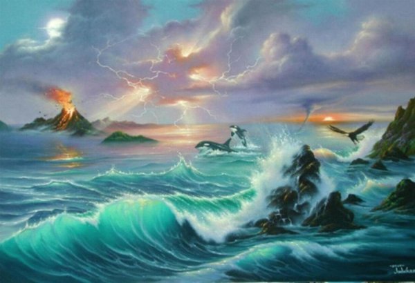 Картины море Джим Уоррен