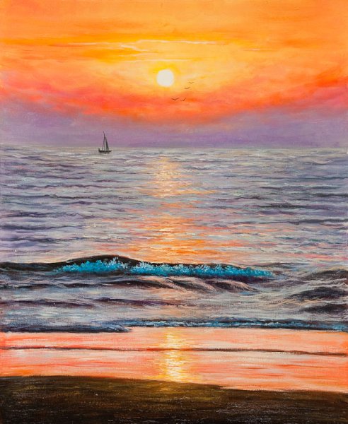 Море рисунок