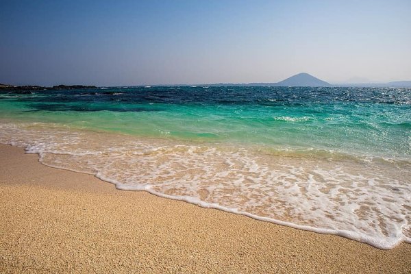 Пусан Южная Корея побережье с чайками