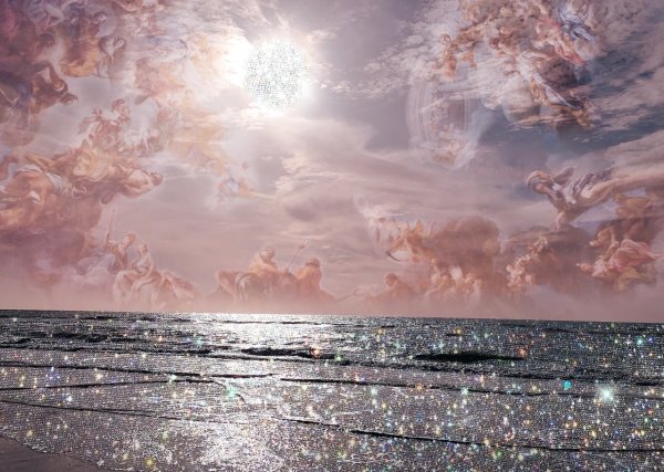 Темно-серебристое море