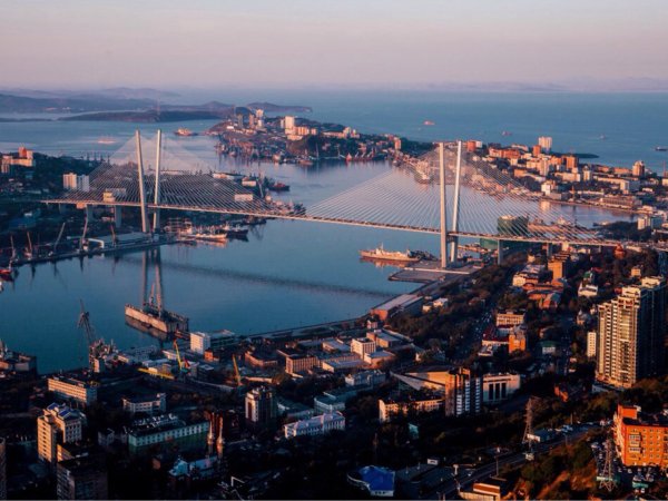 Мост бухта золотой Рог Владивосток