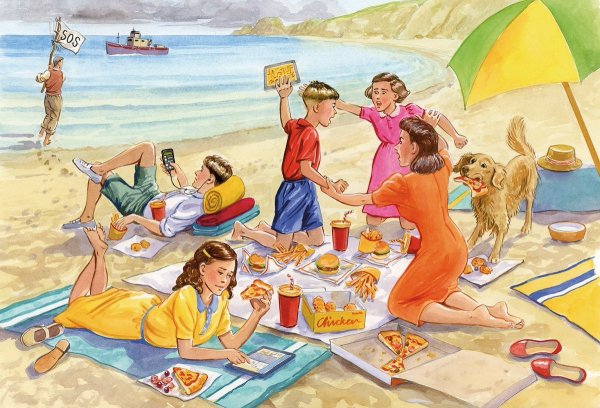 Летние каникулы живопись