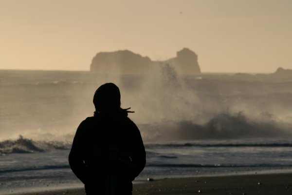 Одиночество на берегу моря