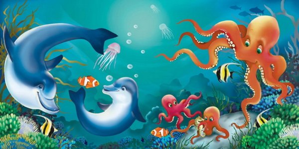 Животные морей и океанов для детей подготовительной группы