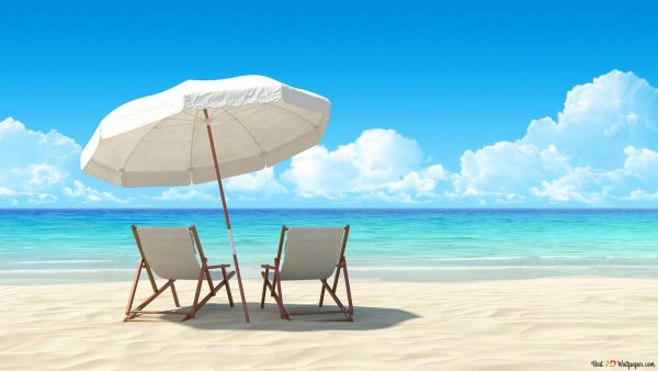 Пляж зонтик шезлонг