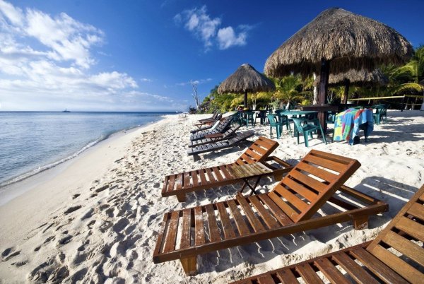 Пляж Мексика Канкун Ривьера Майя