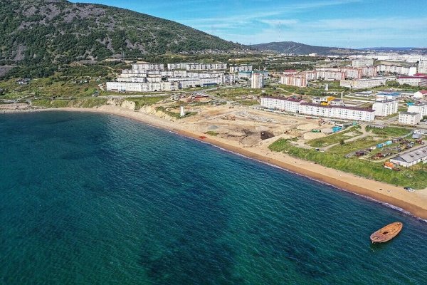 Магадан берегу бухты Нагаева