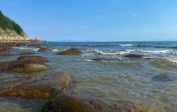 Охотское море горы