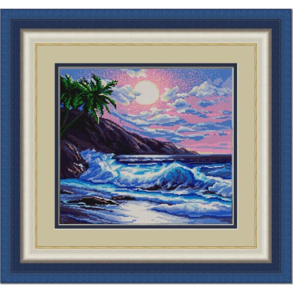 Вышивка морской пейзаж