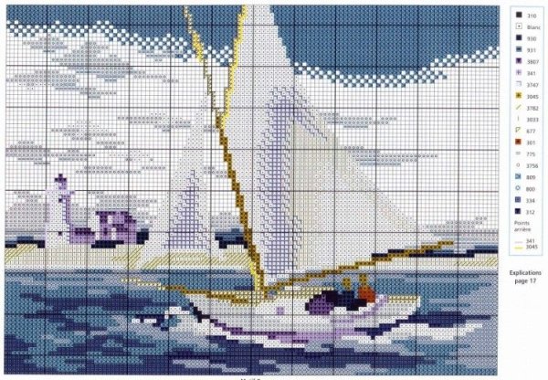 1341 Шум прибоя набор для вышивания Овен