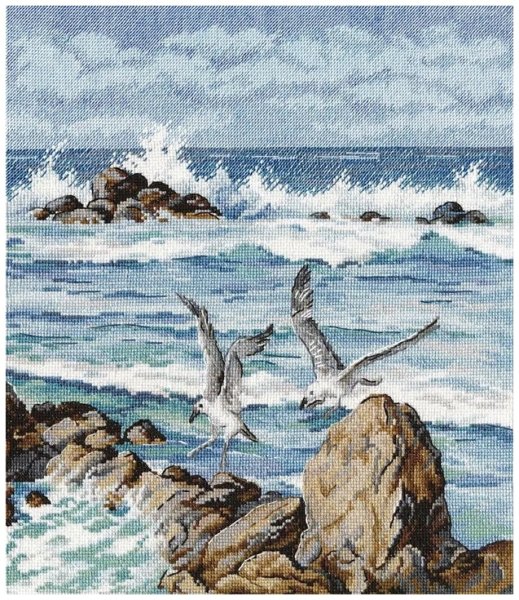 Вышивка крестом морской пейзаж