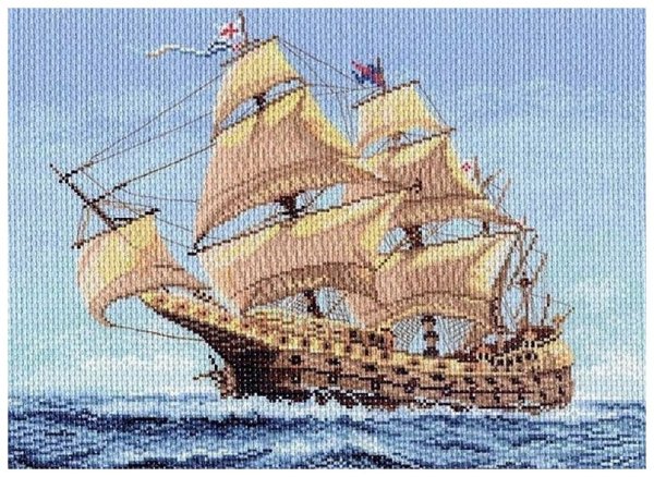 Вышивка морской пейзаж