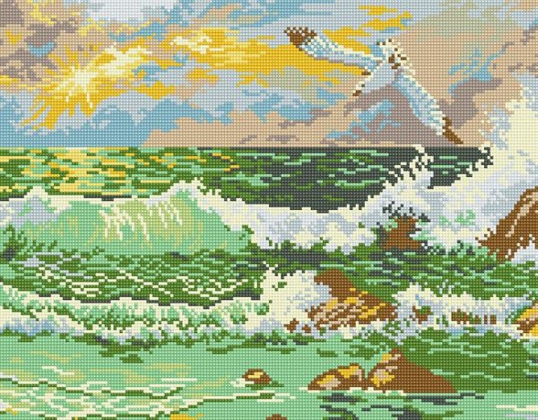 Маленькие вышивки в морском стиле