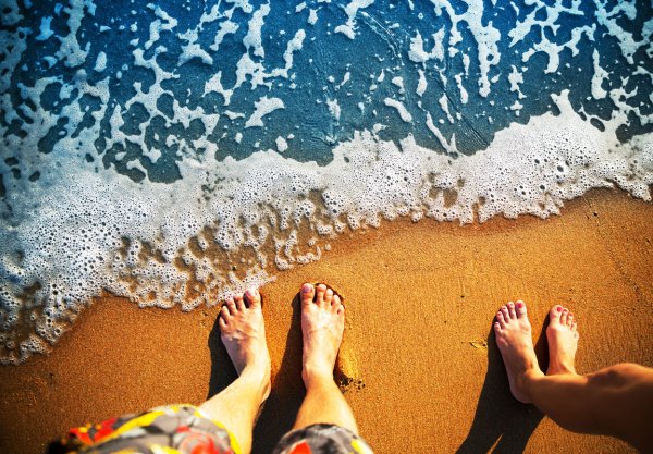 Ноги море песок