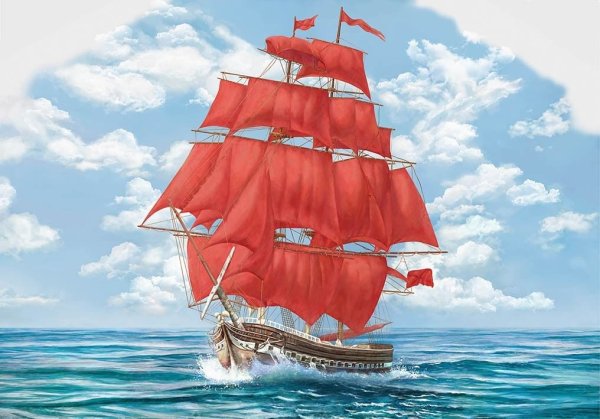 Грин Алые паруса море корабль