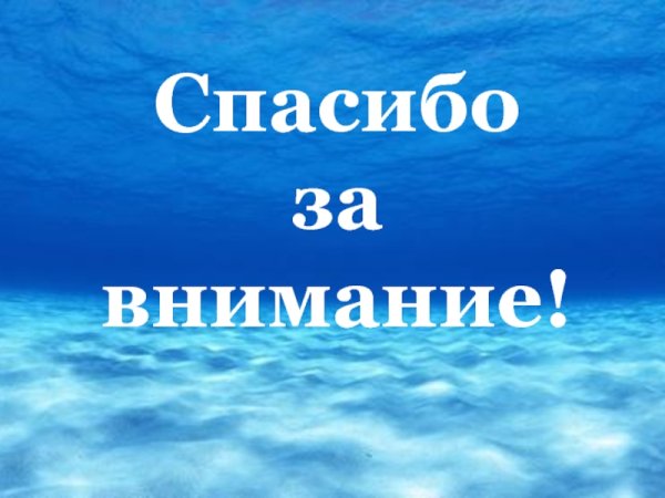 Спасибо за внимание море