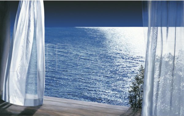 Шторы с видом на море