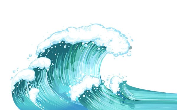 Волны мультяшные