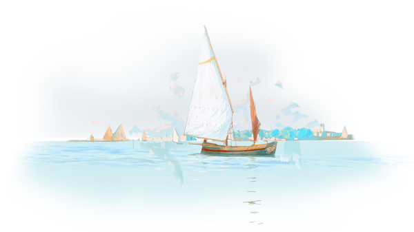 Кораблик акварель