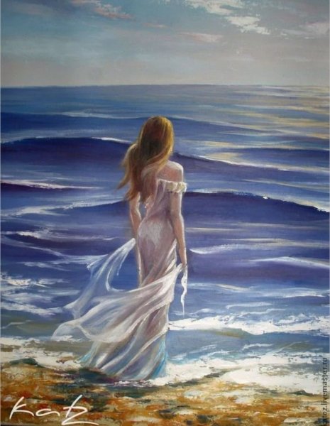 Ассоль на берегу моря