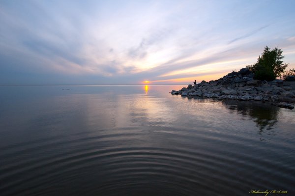 Поселок морской Обское море Новосибирская