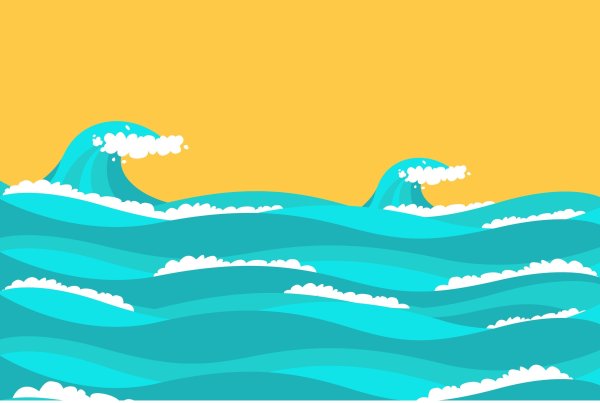 Волны мультяшные