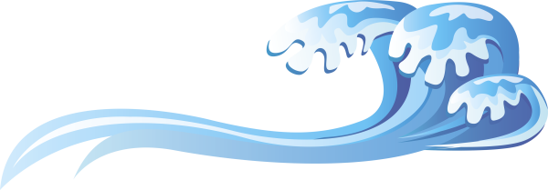 Волна для детей на прозрачном фоне