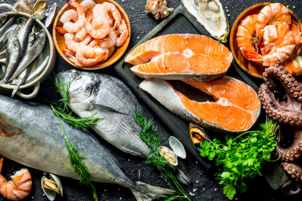 Морепродукты фон