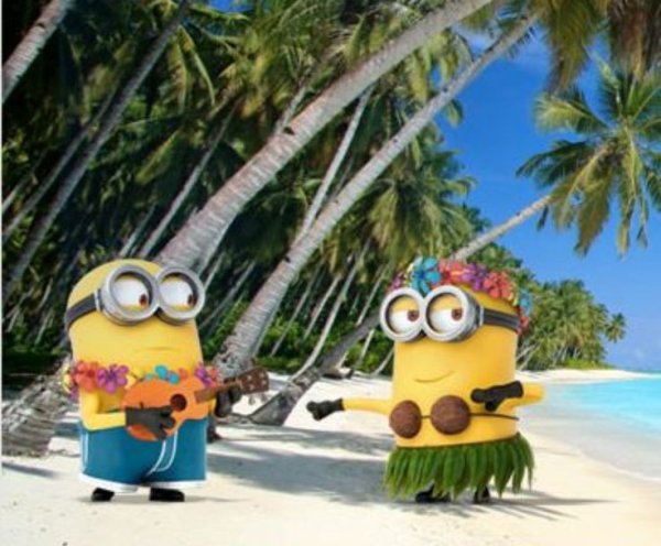 Миньоны на море