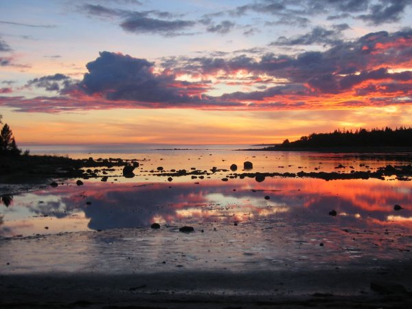 Белое море Соловки закат