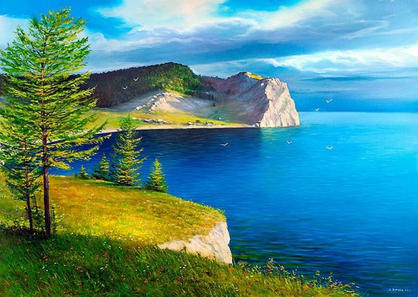 Рисунок на тему река