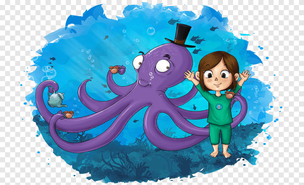 Морской персонаж осьминог