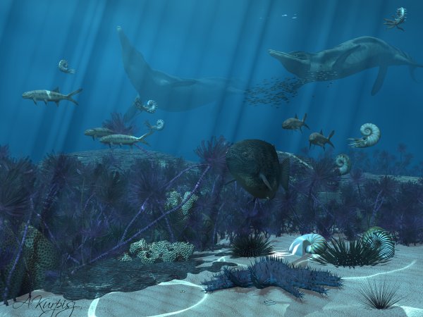 Морские динозавры Триасового периода