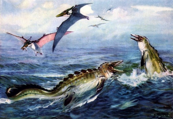 Плезиозавр Юрского периода