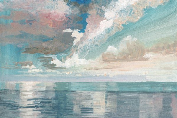 Море пастелью сухой