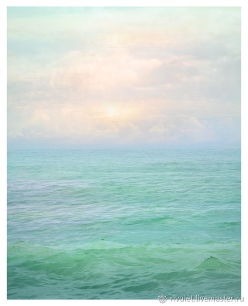 Морской пейзаж пастелью